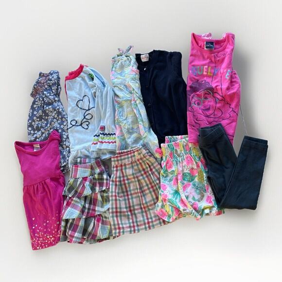 Lot of 10 Pcs Tops Skirts Cardigan Dress Toddler Girls 3 Assorted Brands - Picture 1 of 11